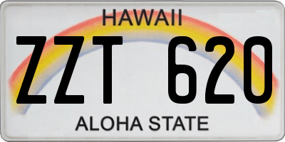 HI license plate ZZT620