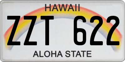 HI license plate ZZT622