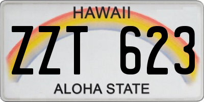 HI license plate ZZT623