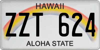 HI license plate ZZT624