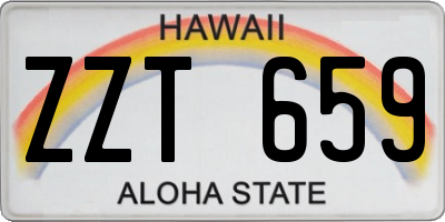 HI license plate ZZT659