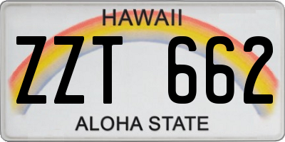 HI license plate ZZT662