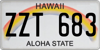 HI license plate ZZT683