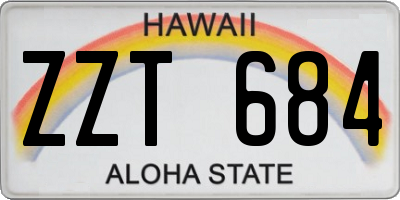 HI license plate ZZT684