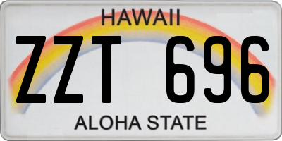 HI license plate ZZT696