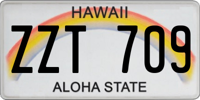 HI license plate ZZT709