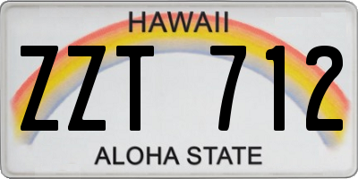 HI license plate ZZT712