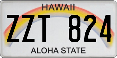 HI license plate ZZT824