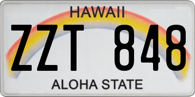 HI license plate ZZT848