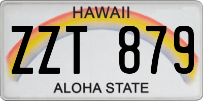 HI license plate ZZT879