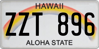 HI license plate ZZT896