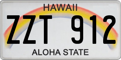 HI license plate ZZT912