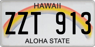 HI license plate ZZT913