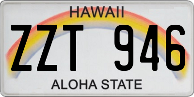 HI license plate ZZT946