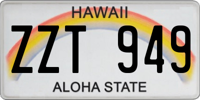 HI license plate ZZT949