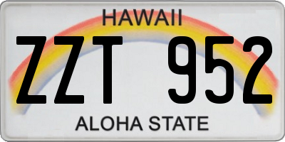 HI license plate ZZT952