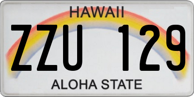 HI license plate ZZU129