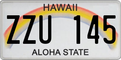 HI license plate ZZU145