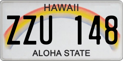 HI license plate ZZU148