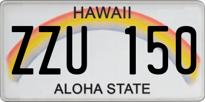 HI license plate ZZU150