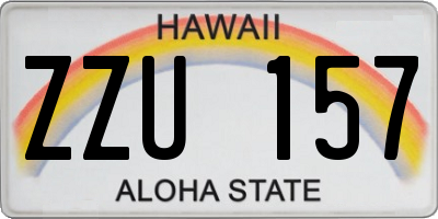 HI license plate ZZU157