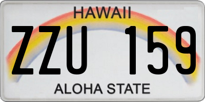 HI license plate ZZU159