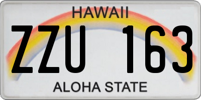 HI license plate ZZU163