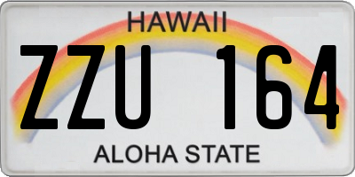 HI license plate ZZU164