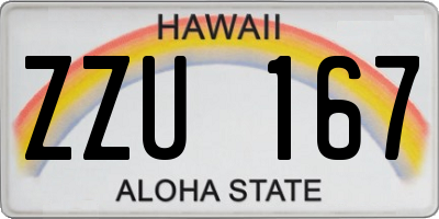 HI license plate ZZU167