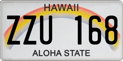 HI license plate ZZU168