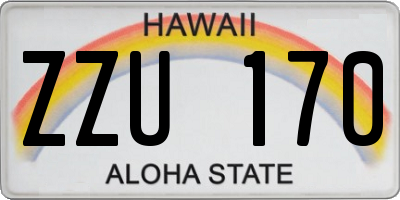 HI license plate ZZU170