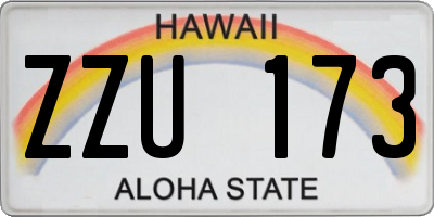 HI license plate ZZU173