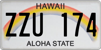 HI license plate ZZU174