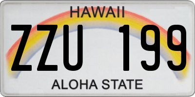 HI license plate ZZU199