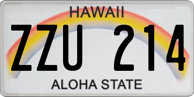 HI license plate ZZU214