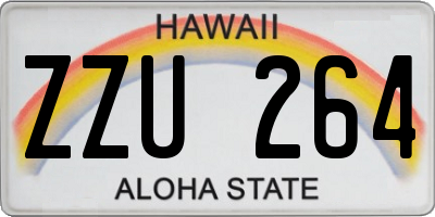 HI license plate ZZU264