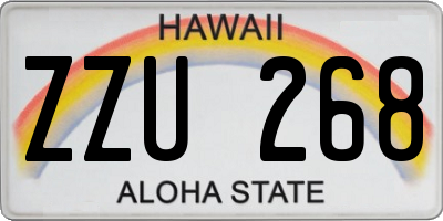 HI license plate ZZU268