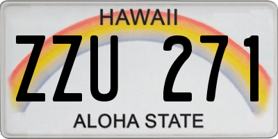 HI license plate ZZU271