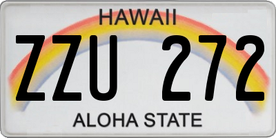 HI license plate ZZU272