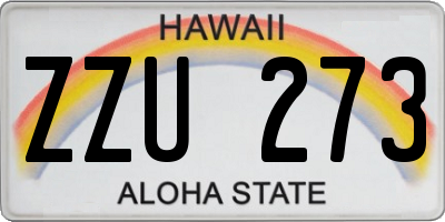 HI license plate ZZU273