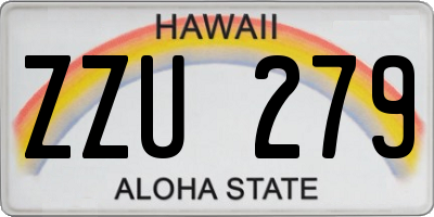 HI license plate ZZU279