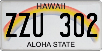 HI license plate ZZU302