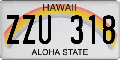 HI license plate ZZU318