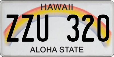 HI license plate ZZU320