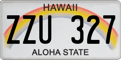 HI license plate ZZU327