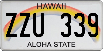 HI license plate ZZU339