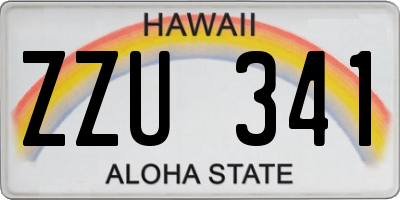 HI license plate ZZU341