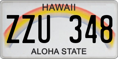 HI license plate ZZU348