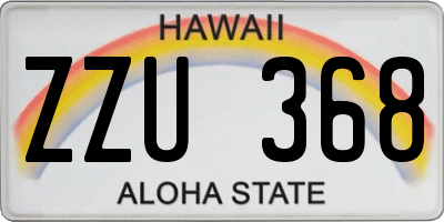 HI license plate ZZU368