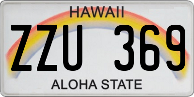 HI license plate ZZU369